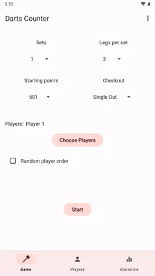Darts Counter Scoreboard android App screenshot 1