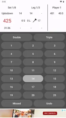 Darts Counter Scoreboard android App screenshot 2